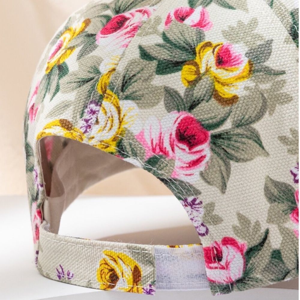 Floral Pattern Baseball Hat - Picture 3 of 4